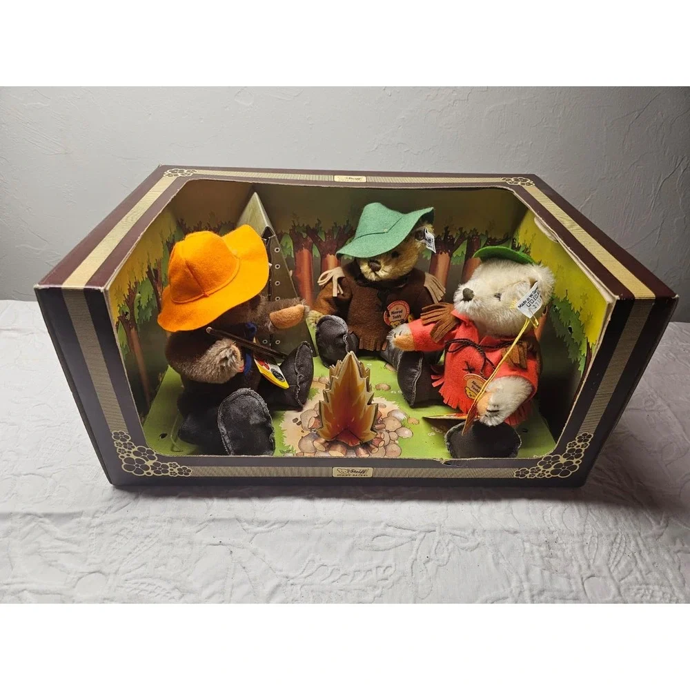 Steiff 1982 Campfire Limited Edition Set‎ #0210/22 ((Free Shipping))